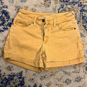 Universal Thread High Rise Yellow Shorts